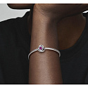 Charme Sterling Silber 925 Unendlicher Kreis der Ewigkeit Oktober rosa, Perle für Armband