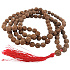 108 Mala Shiva Rudraksha, Meditationsschmuck, natürliche indische Samen, geknotet, elastisch, handgefertigt, Quaste 8 cm, Perle 7-8 mm
