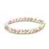 Calcit-Melonen-Armband elastischer Naturstein, Kugel 6 mm / 16 - 17 cm, Intuition-Kreativität-Harmonie-Gedächtnis