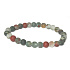 Heliotrop / Blutstein mattes Armband elastischer Naturstein, Kugel 6 mm / 16 -17 cm, Stein des Mutes