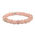 Turmalin-Lachs-Armband elastischer Naturstein, Kugel 8 mm / 16-17 cm, Hüter der guten Laune
