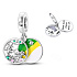 Charm Sterlingsilber 925 Harte Arbeit zahlt sich immer aus, Anhänger für Armband