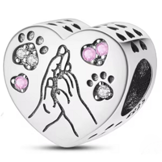 Nejlepší přítel člověka, stříbro 925 korálek na náramek