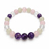Armband mit Geschichte – Ich werde dich nie vergessen, natürliche Mineralien, Kugel 8 mm / Handgelenk 14–15 cm