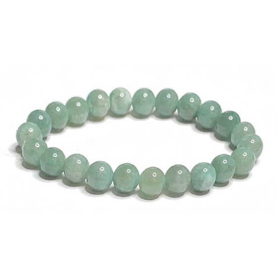Smaragd Afrikanisches Armband elastisch Naturstein, Kugel 6- 6,8 mm / 16 - 17 cm, Königsstein