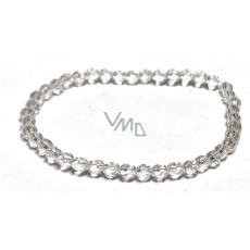 Kristall-Facetten-Armband elastisch Naturstein, Kugel 4 mm / 16 - 17 cm, Steinchen Kristall-Facetten-Armband elastisch Naturstein, Kugel 4 mm / 16 - 17 cm, Steinchen