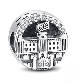 Sterling Silber 925 London Urlaub Perle auf Reise-Armband