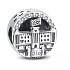 Sterling Silber 925 London Urlaub Perle auf Reise-Armband