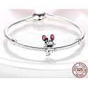 Charm Sterlingsilber 925 Hund - Boxerwelpe, Perle für Armband Tier