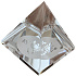 Kristallglas Pyramide klar, Skorpion Sternzeichen