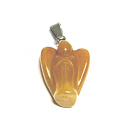 Avanturin orange Engel Schutzengel Anhänger Naturstein handgeschliffen 2 - 2,2 cm, Stein des Glücks und des Wohlstandes
