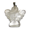 Kristall Engel Schutzengel Anhänger Naturstein handgeschliffen 3 cm 1 Stück, Stein Steine