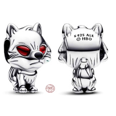 Charme Sterling Silber 925 Game of Thrones Ghost Bead - Geist Direwolf, Armband Bead, Film