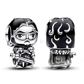Charme Sterling Silber 925 Game of Thrones Joh Snow, Armband Perle, Film Charme Sterling Silber 925 Game of Thrones Joh Snow, Armband Perle, Film