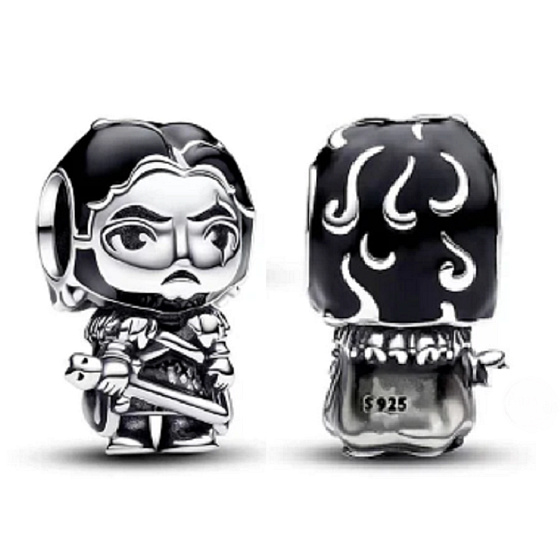 Charme Sterling Silber 925 Game of Thrones Joh Snow, Armband Perle, Film