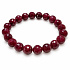 Facettiertes Rubin-Armband Königliches Feuer, Naturstein, Kugeln 10–10,8 mm / 16–17 cm | Armband der Leidenschaft, des Mutes und des Überflusses