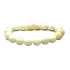 Elastisches Elfenbeinarmband aus natürlichem Elfenbein, Kugel 10 mm / 16 - 17 cm