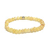Bernstein Ostseegold elastisches Armband natur, Kugel unregelmäßig 5 mm / 16 - 17 cm, massiv Sonnenlicht
