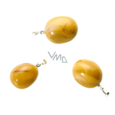 Mokait gelber Trommelanhänger Naturstein, ca. 2 cm, AA Qualität, Motivationsstein Mokait gelber Trommelanhänger Naturstein, ca. 2 cm, AA Qualität, Motivationsstein