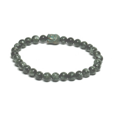 Serafinite Armband elastischer Naturstein, Kugel 5 mm / 16 - 17 cm, Engelstein