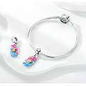 Sterling Silber 925 Luminous - Tierkreiszeichen Fische, Armband-Anhänger