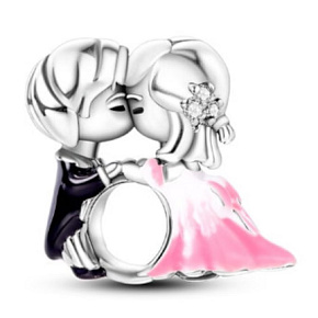 Sterling Silber 925 Charming Young Couple Bead Armband Liebe