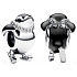 Charme Sterling Silber 925 Pinguin auf Skiern, Perle auf Armband Tier