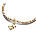 Charms Sterling Silber 925 Liebesbrief, handgeschrieben, Liebesarmband Anhänger