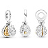 Sterling Silber 925 King of Fruits Durian aufklappbar, Anhänger für Armband, Essen und Trinken