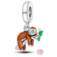 Charm Sterling Silber 925 Faultier, Tierarmband Anhänger Charm Sterling Silber 925 Faultier, Tierarmband Anhänger