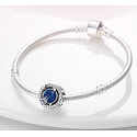 Sterling Silber 925 Reise der Galaxien Universum, Perle auf Armband Symbol