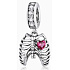 Charm Sterling Silber 925 Herz Symbol der Liebe, Mut, Tapferkeit, Tapferkeit, Selbstaufopferung, Anhänger Armband Liebe