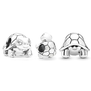 Charms Sterling Silber 925 Schildkröte mit Zirkonia, Perle für Armband, Tier Charms Sterling Silber 925 Schildkröte mit Zirkonia, Perle für Armband, Tier