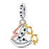Charm Sterling Silber 925 Harry Potter Hut, Brille, Narbe, 3in1 Armband Anhänger