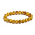 Tigerauge Goldarmband elastischer Naturstein, Kugel 8 mm / 16-17 cm, Stein der Sonne und Erde, bringt Glück und Reichtum