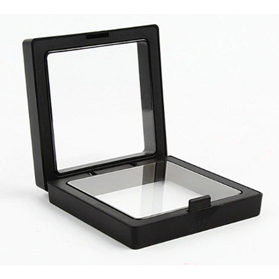 3D-Universal-Kunststoffrahmen mit Folie, schwarz 5 x 5 cm