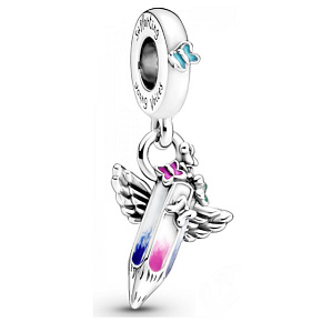 Sterling Silber 925 Crayon - Träume von der Zukunft, Armband Anhänger Symbol