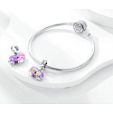 Sterling Silber 925 Luminous - Sternzeichen Zwillinge, Armband-Anhänger