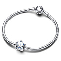 Charme Sterling Silber 925 Sparkling Sterne Perle auf Armband Universum