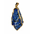 Lapis Lazuli – Anhänger aus Naturstein in goldener Fassung, ca. 2–3,5 cm | Talisman der Weisheit, Wahrheit und inneren Ruhe