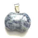 Sodalith Apfel der Erkenntnis Anhänger Naturstein 1,5 cm, Kommunikationsstein