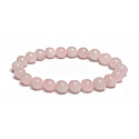 Rosenarmband elastisch Naturstein, Kugel 8 mm / 16 - 17 cm, Liebesstein