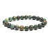 Jaspis Afrikanische Türkis-Imitation, Armband elastisch Naturstein, Kugel 8 mm / 16 - 17 cm