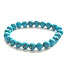 Türkenit Armband elastisch Naturstein, Kugel 8 mm / 16 - 17 cm, Stein der jungen Leute, sucht Lebensziel, Schutz