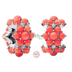 Charm Sterlingové stříbro 925 Ocean - Korálově zbarvený s letní energií, korálek na náramek příroda Charm Sterlingové stříbro 925 Ocean - Korálově zbarvený s letní energií, korálek na náramek příroda