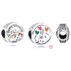 Sterling Silber 925 Disney Geburtstag - Happy Birthday, Geburtstag Armband Bead
