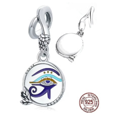 Sterling Silber 925 Ägypten - Auge des Horns, Anhänger für Armband Symbol