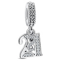 Charme Sterling Silber 925 21 Jahre Liebe, 2in1 Jahrestag Armband Anhänger