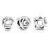 Charme Sterling Silber 925 Infinity Kreis der Ewigkeit April weiß - klar, Perle für Armband