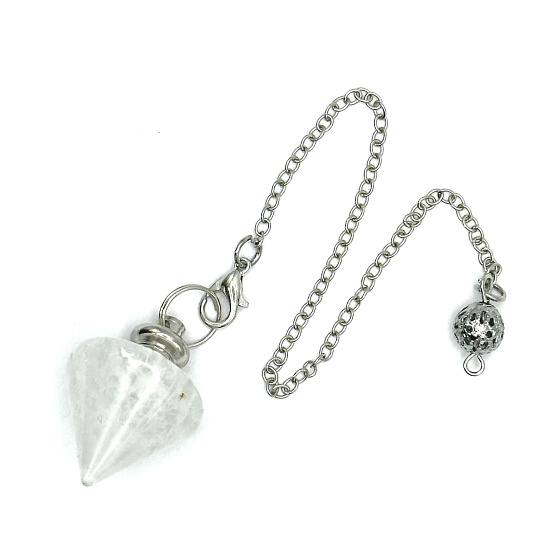 Quarz Pendel Naturstein für Wünschelrutengänger, Wahrsagerei 2,5 x 2 cm, der perfekte Heiler